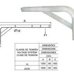 Suporte afastador horizontal